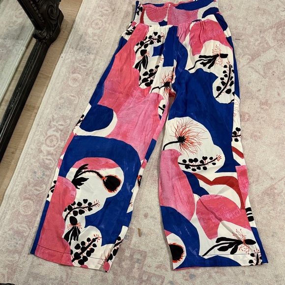 Maeve Pants - Maeve Pink and Blue Artistic Pants